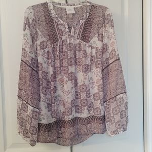 ⚜️  Knox Rose Peasant Blouse